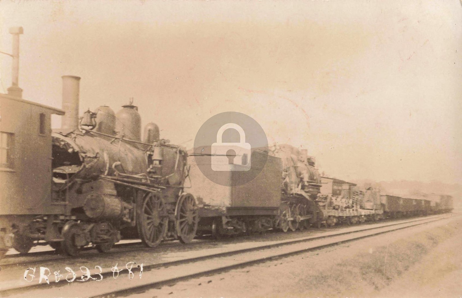 Railroad GR & I Grand Rapids & Indiana #93 MI Michigan RPPC Photo Postcard COPY