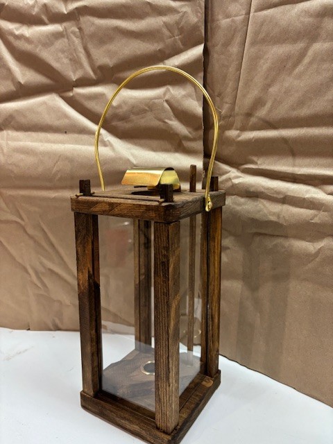 CIVIL WAR REENACTMENT WOODEN LANTERN
