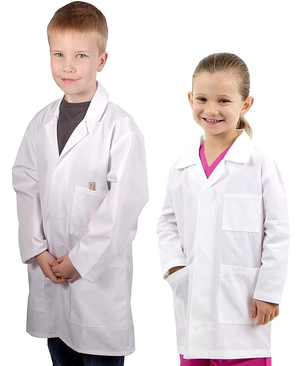 IntelliFun Kids Lab Coat Science Doctor Lab Dress-Up Fun Ages 2-10 (Large 6-7Y)