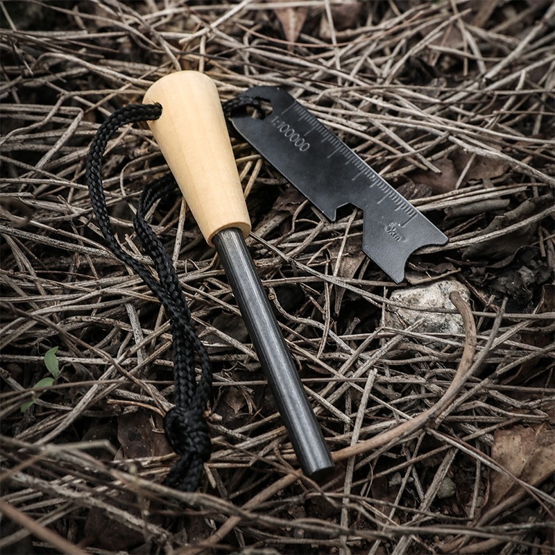 Fire Starter Flint Steel Striker Survival Kit Ferro Rod Outdoor Camping Tool New