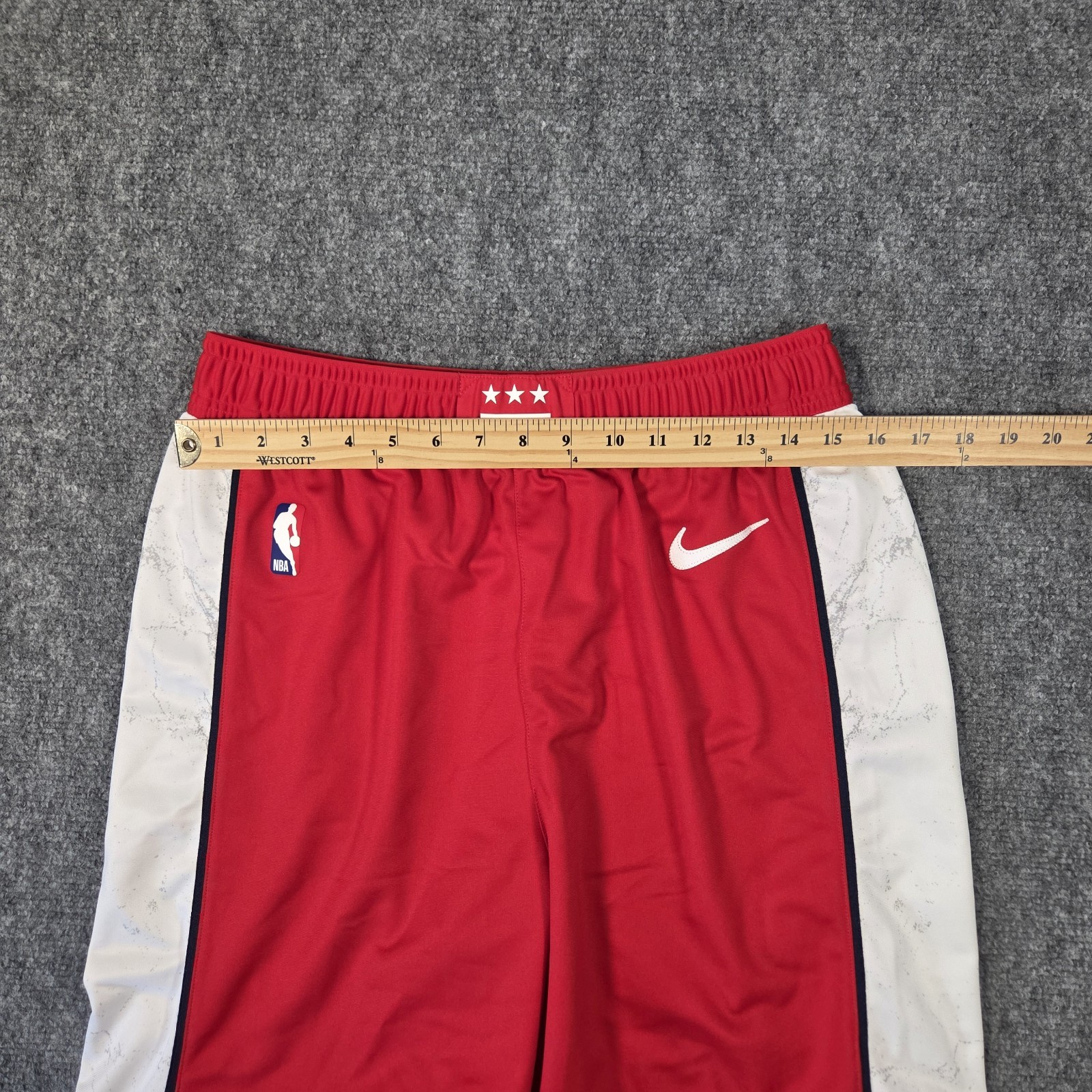 Washington Wizards Nike Shorts Mens 38 Length +2 Vaporknit Basketball NBA