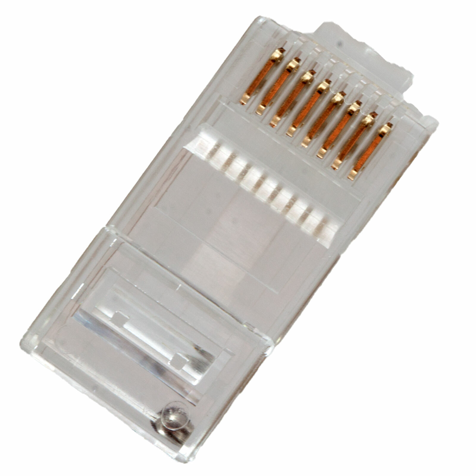 RJ45 Cat6 Modular Plug 8P8C with Load Bar Insert 100 Pcs Pack
