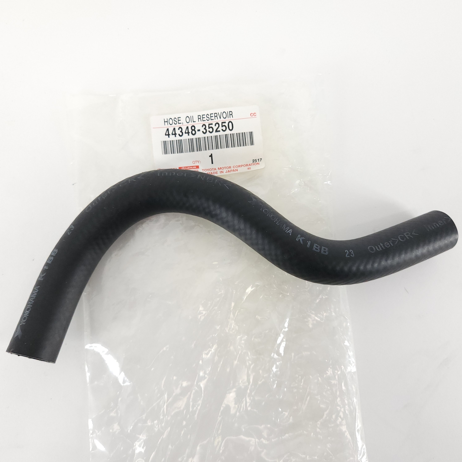 Genuine OEM Toyota Lexus 44348-35250 Power Steering Hose Reservoir to Pump