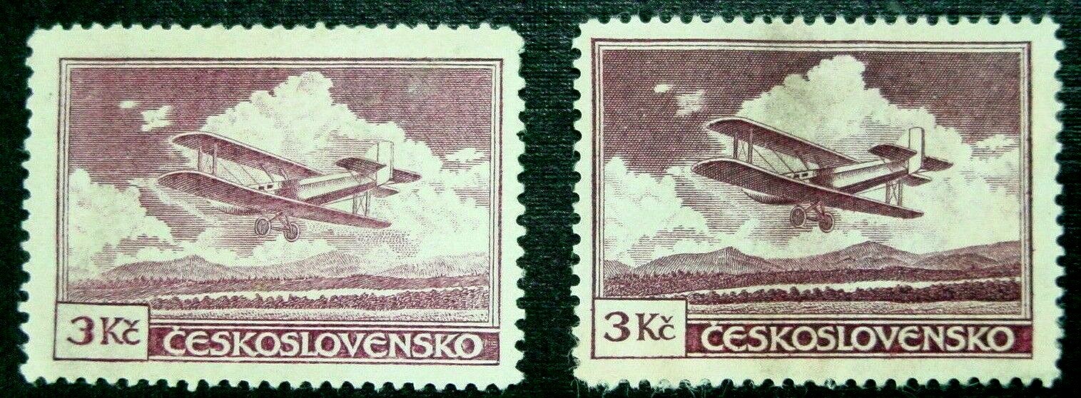 Czechoslovakia, 1930 Airmail Set, Scott C10-C17a, FREAK Missing Hill, C13, MH