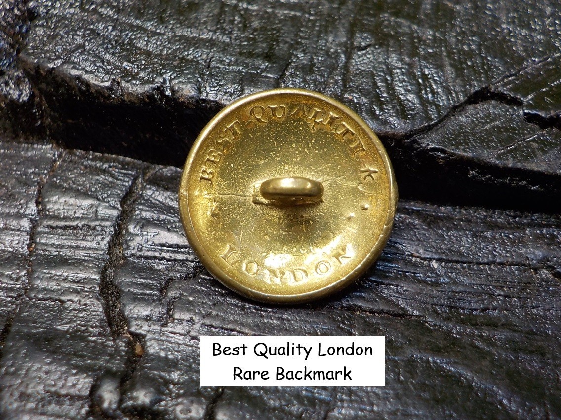 Old Rare Vintage Antique Relic Pre Civil War Militia Officers Coat Button w/Gold