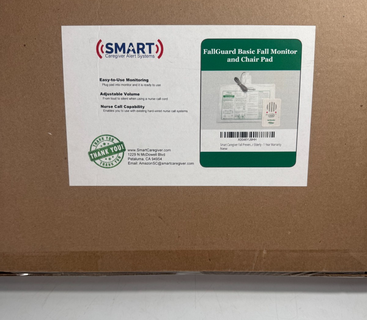 Smart Caregiver Alert Systems Fall Prevention Monitor Weight Sensing Chair Pad