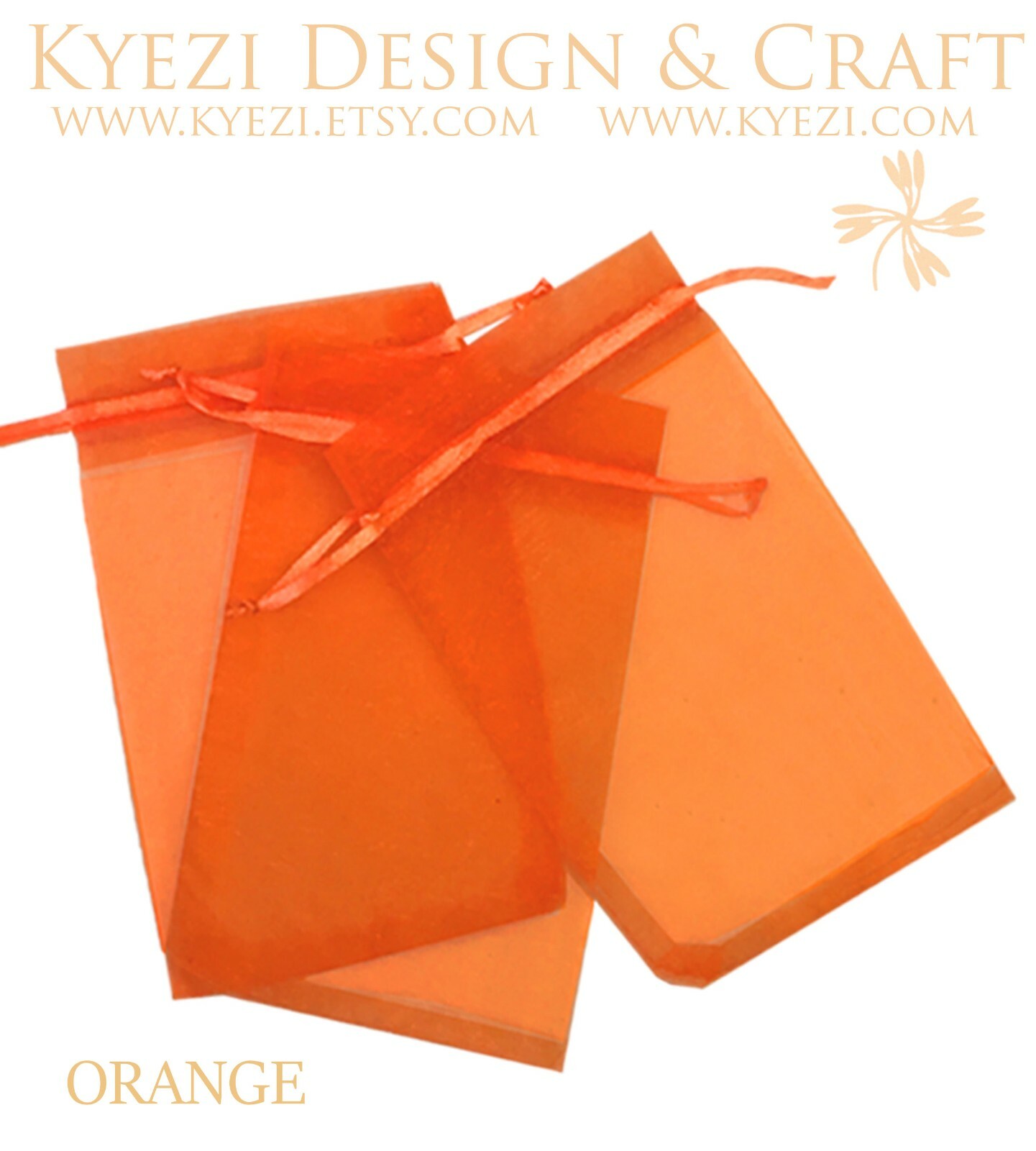 2"x3" Sheer Drawstring Organza Bags Jewelry Pouches Wedding Party Favor Gift Bag