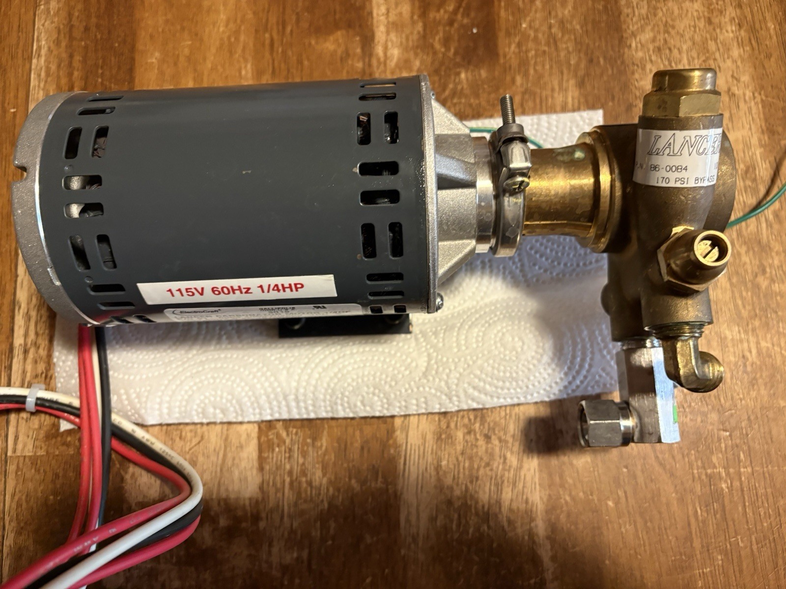 Electrocraft /lancer Carbonator Motor . Please Read