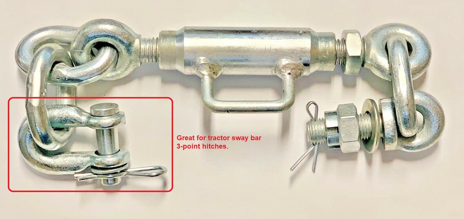 CAMPBELL Chain 5430635 543-0635 3/8In 1T 2000# Chain Shackle Clevis Galv USA!