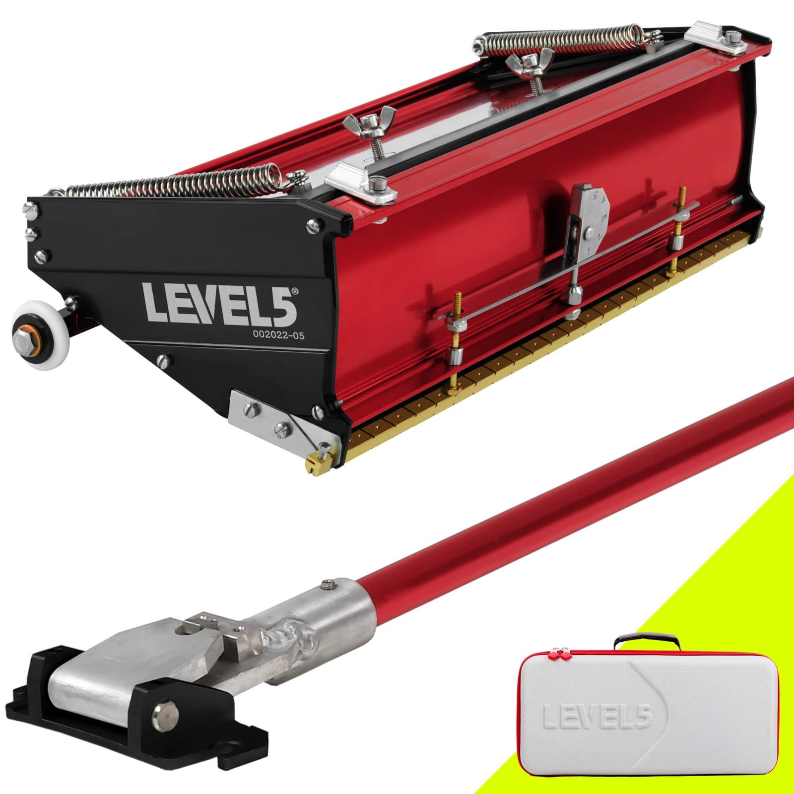 LEVEL5 Drywall Tool 12" Flat Box w/ 42" Standard Handle | 4-566