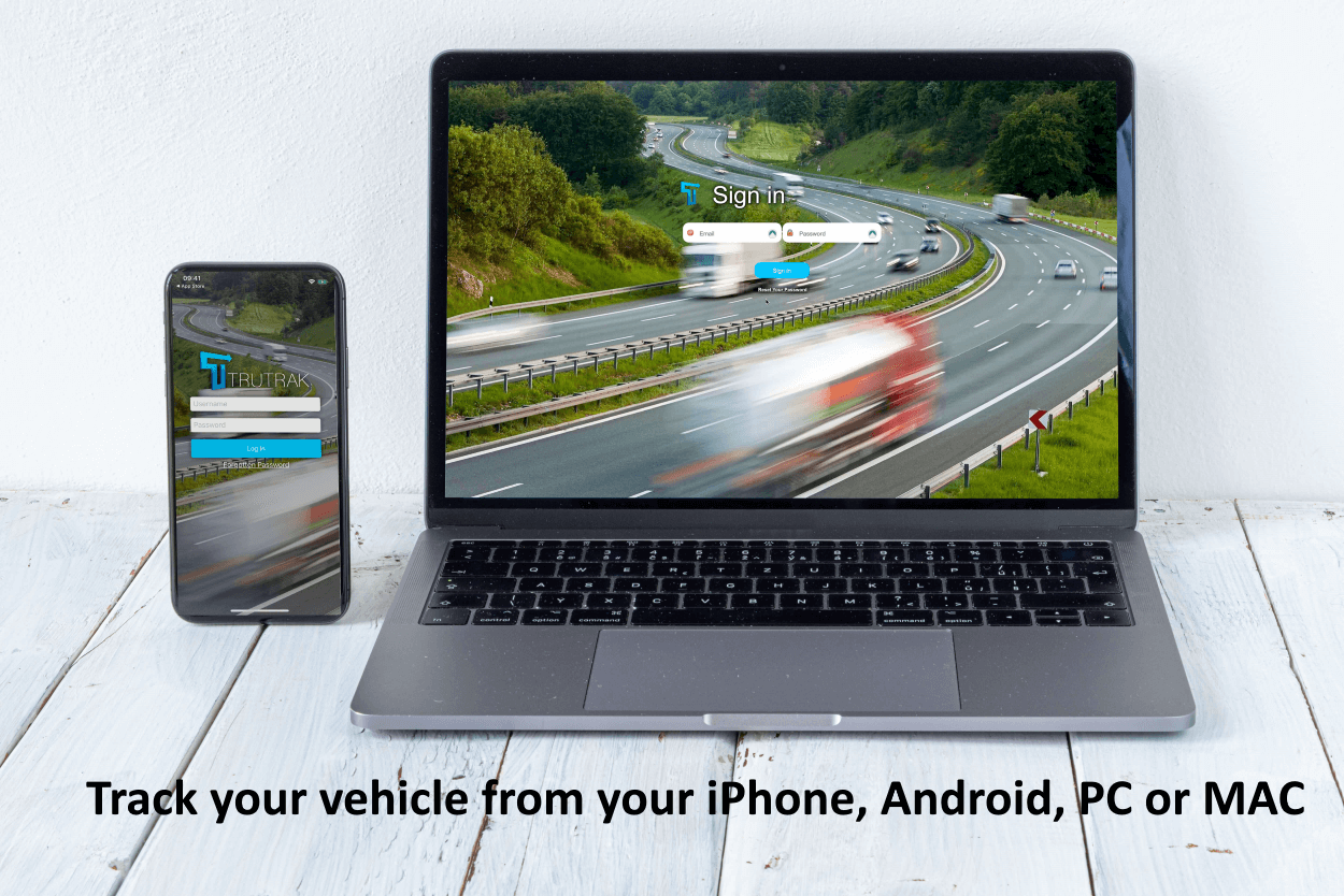 TruTrak GPS Tracking Device - Van Motorbike Caravan Car Tracker - 1 Year Bundle