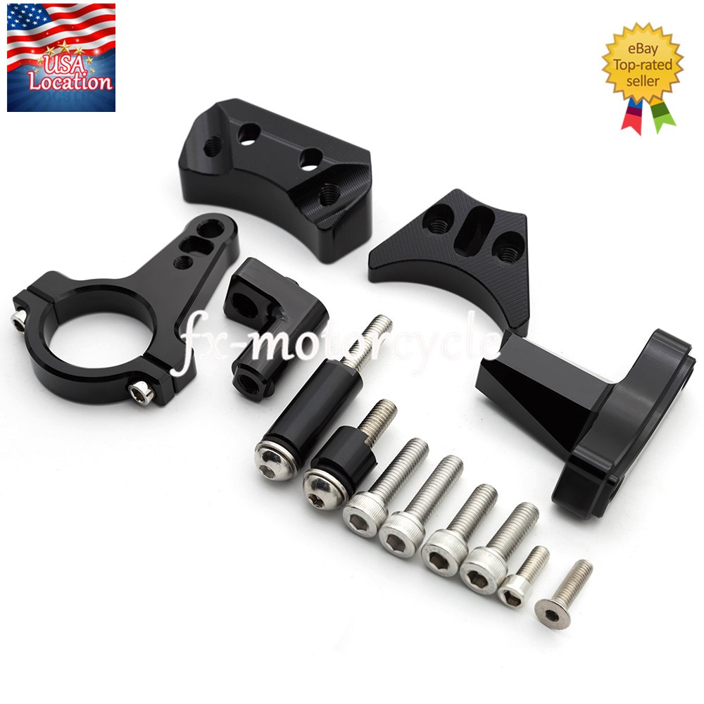For Kawasaki Ninja 400 2018-2025 Steering Damper Stabilizer & Bracket Mount Kit