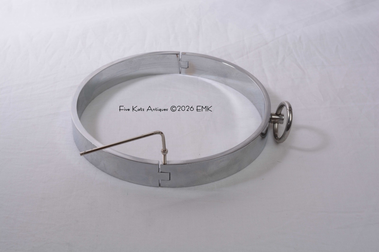 Steel Collar - Allen Head - Restraint - Role Play - Bondage - New Old Stock