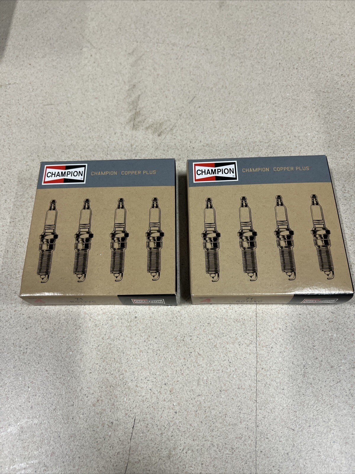 Champion 71 Copper Spark Plug 71S 71G RC12YC (8 Pack)