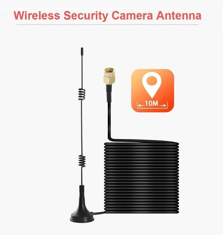 10M 33ft WiFi Antenna Extension Cable Cord for Wireless Security Camera RP-SMA