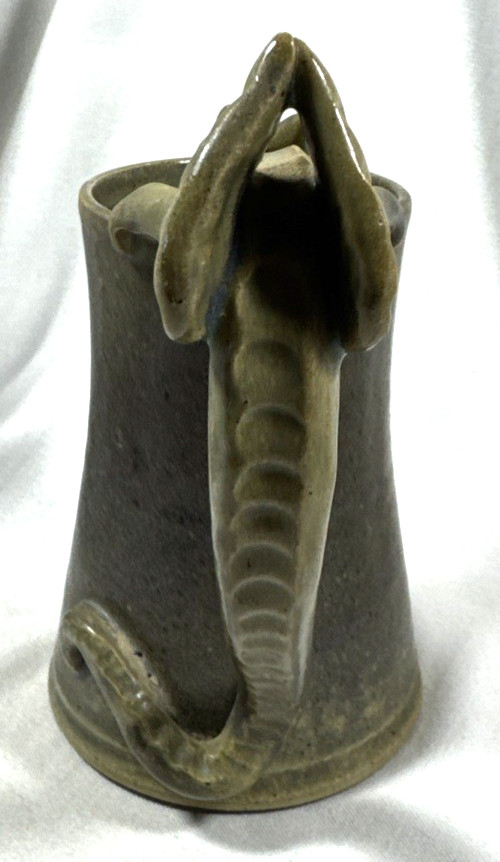 VTG HOGENSON 1996 DRAGON HANDLE MUG RENAISSANCE FESTIVAL HANDCRAFTED POTTERY