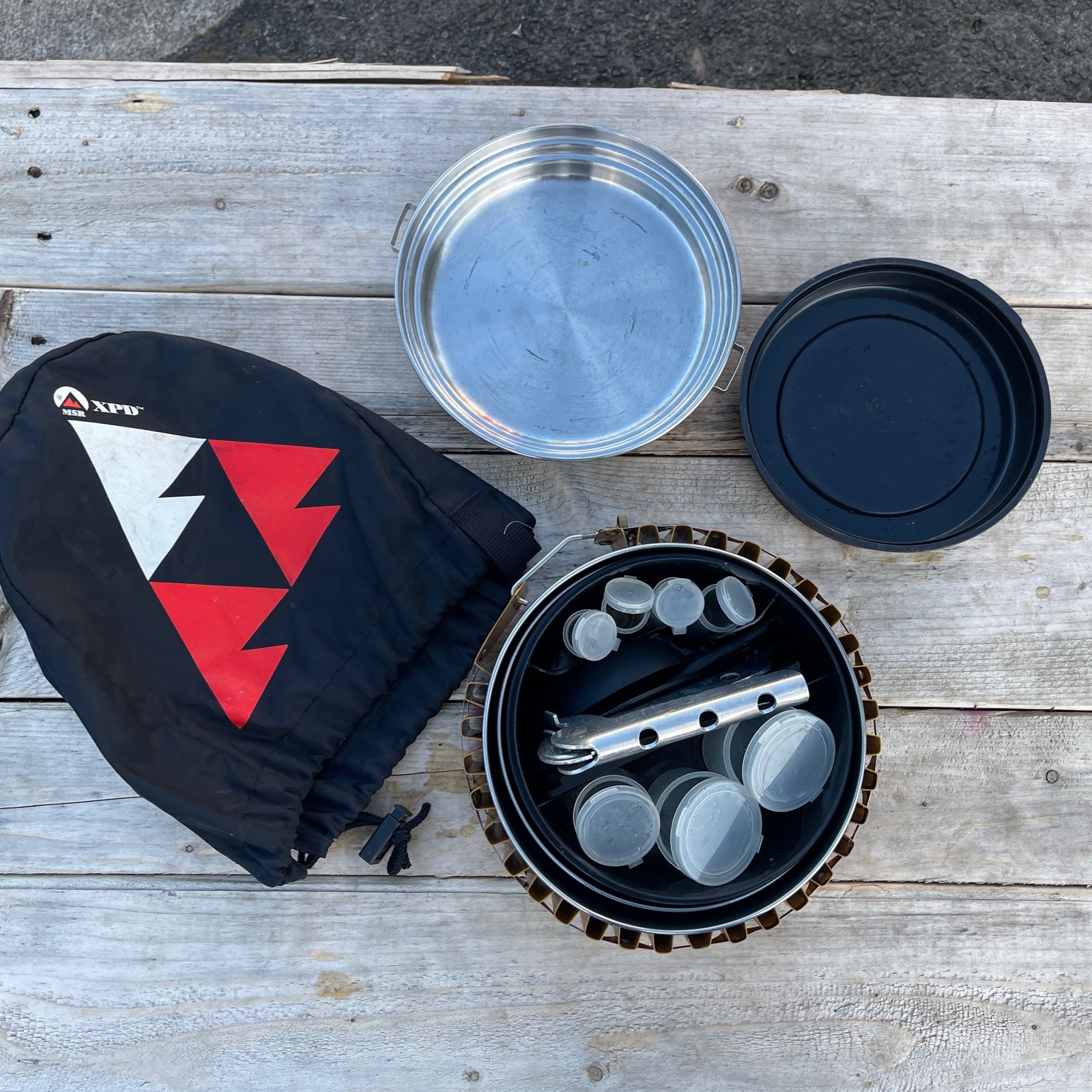 MSR Alpine XPD Set 18 Pieces & Heat Exchanger Pots & Handle 8.5" Dia.