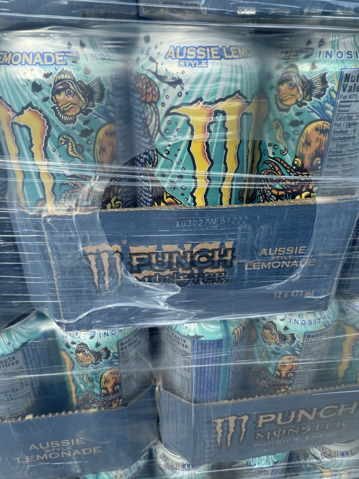 (12 Pack) Monster JUICE Exotic Aussie Style Lemonade Sports Energy Drink, 16 Oz