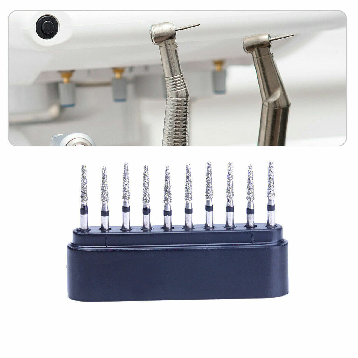 AZDENT Dental Super Coarse Diamond Burs Drills FG For High Speed Handpiece