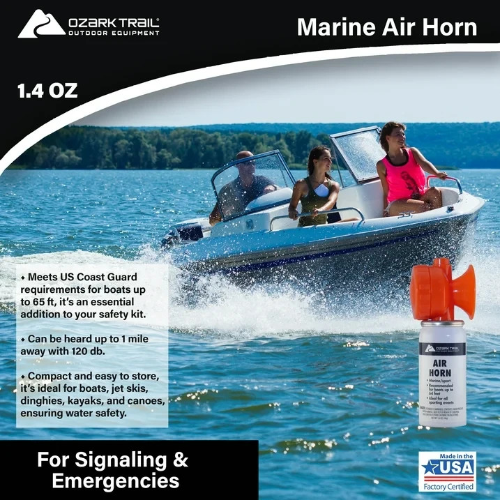 Super Loud Handheld Air Horn Can for Emergency, Sports, Marine & Boating