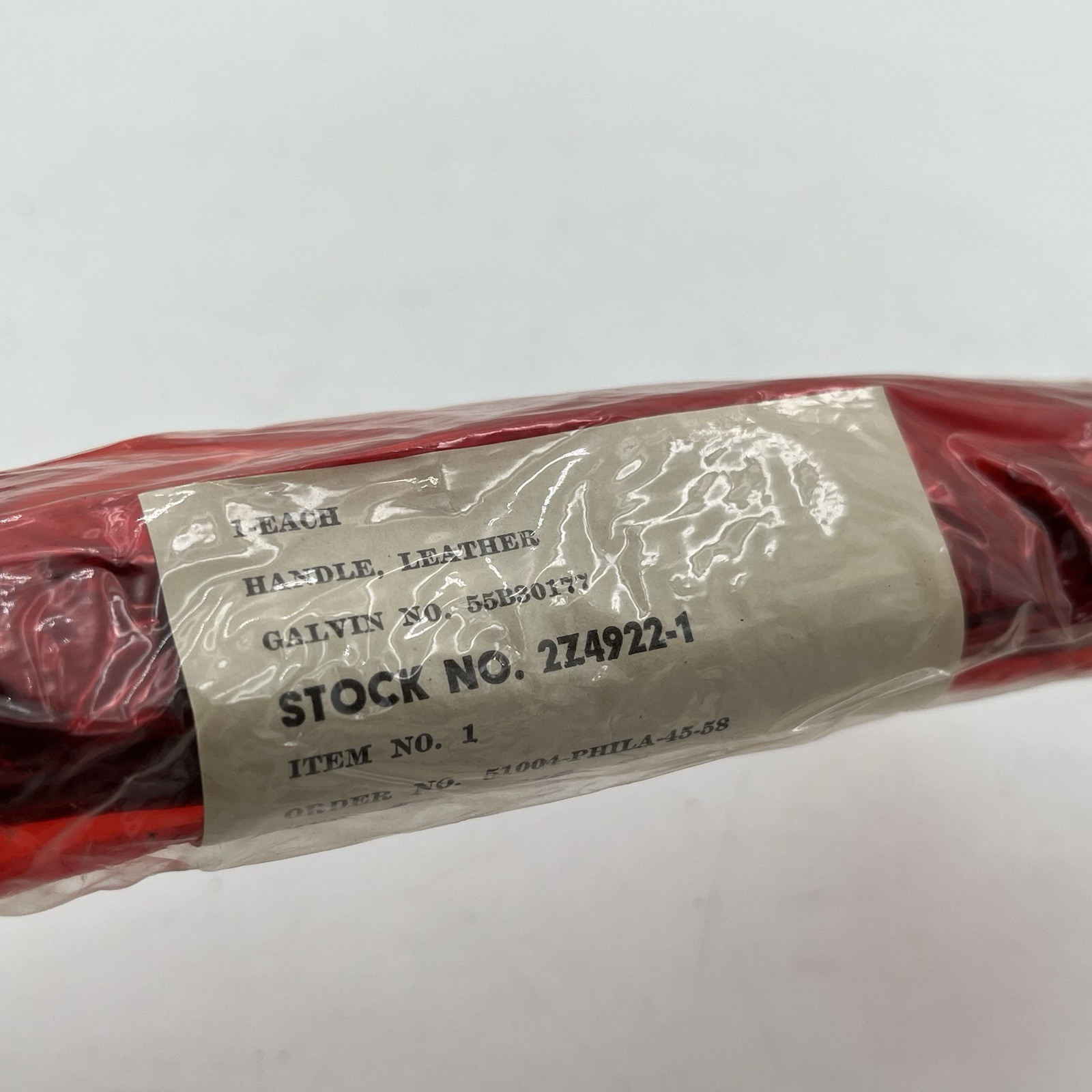 Machinist Tool Chest Box REPLACEMENT LEATHER HANDLE Antique VTG NOS 1945 WW2 New