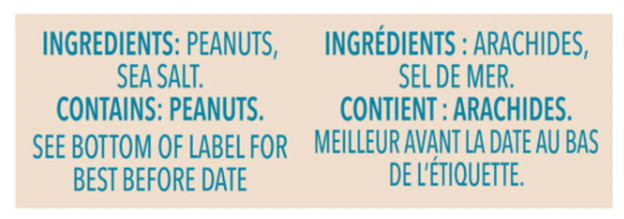 Kraft Only Peanuts All Natural Peanut Butter With Sea Salt 750g (3 Pack)