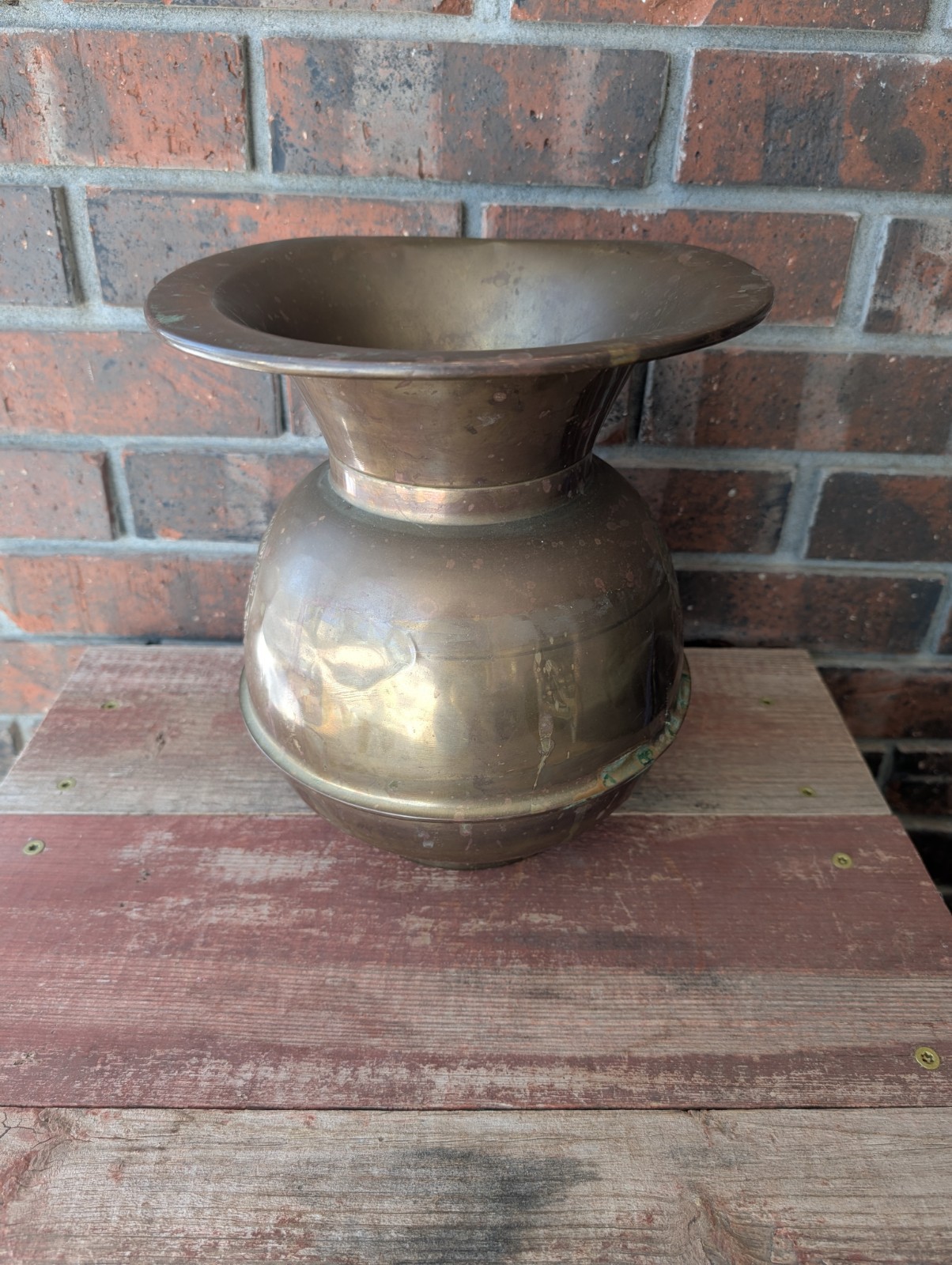 Vintage All Famous Havana 5 Cent Cigar Spittoon Weighted Bottom