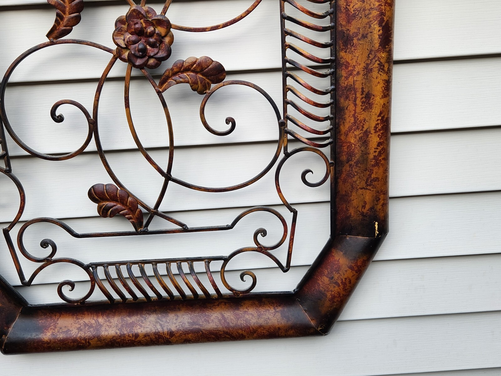 Metal Wall Art Sculpture 27" x 36" Large Distressed 12 - 14 LBS Heavy