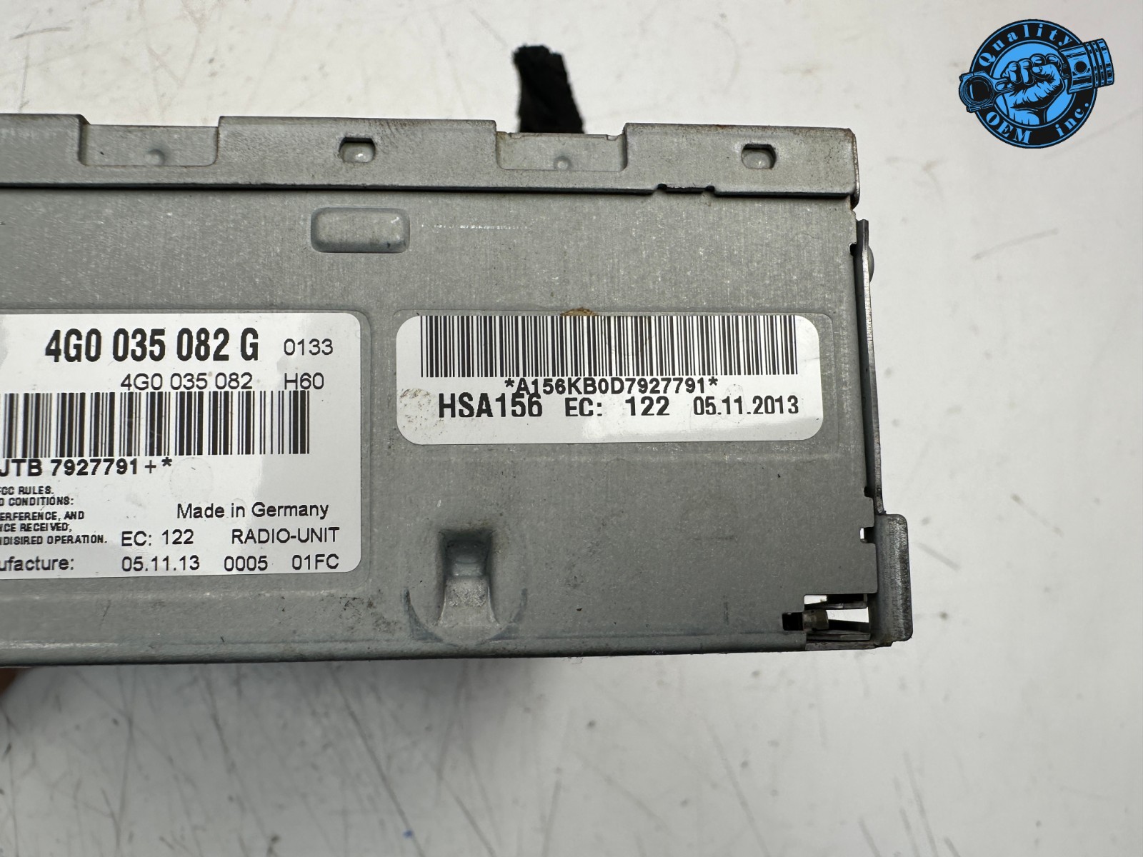 2013-2017 AUDI A4 A5 A6 A7 Q5 Q7 S4 S5 SQ5 RADIO RECEIVER MODULE OEM 4G0035082G
