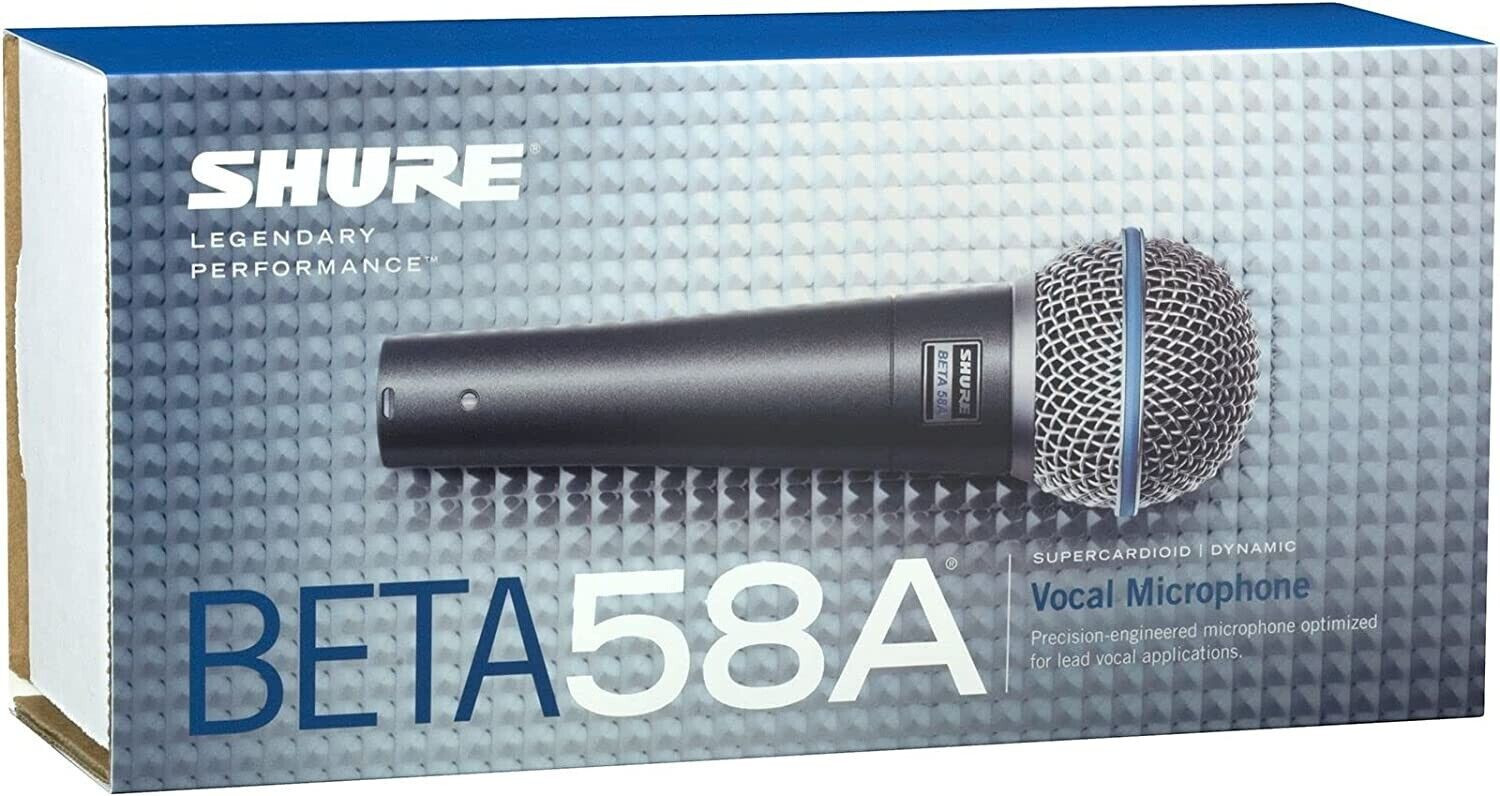 Shure Beta58A Supercardioid Dynamic Vocal Microphone