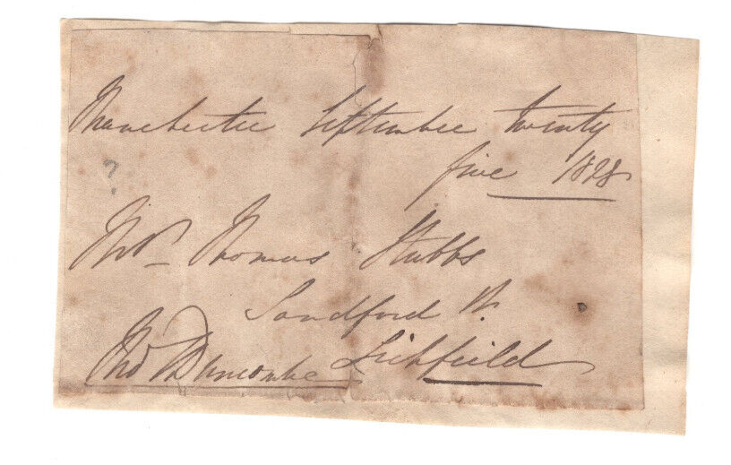 Thomas Slingsby Duncombe Signed Free Front 1828 Autographed Radical Politician