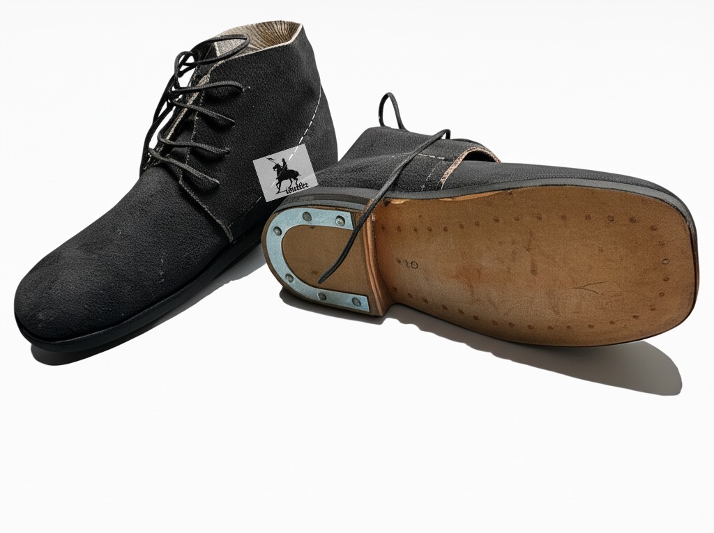 Handmade Civil War Brogan Rough Side With Heel Plate Us Size 5 to 15