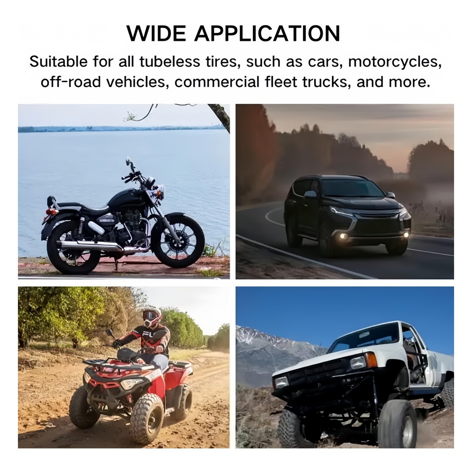 Tire Plugger Tubeless Tire Wheel Repair Gun Kit Mushroom Plug Probe Nozzle! New