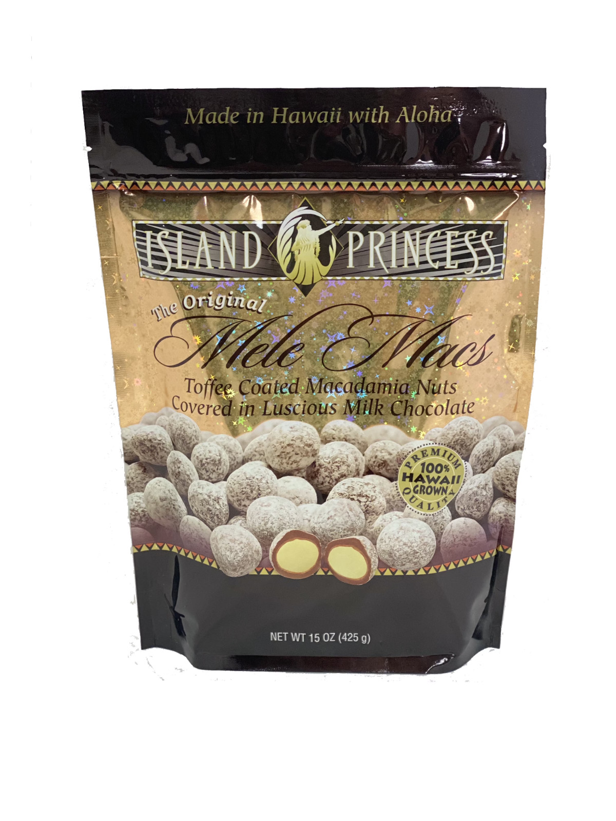 2 Packs of Island Princess Mele Macs Toffee Coated Macadamia Nuts 15 OZ EACH