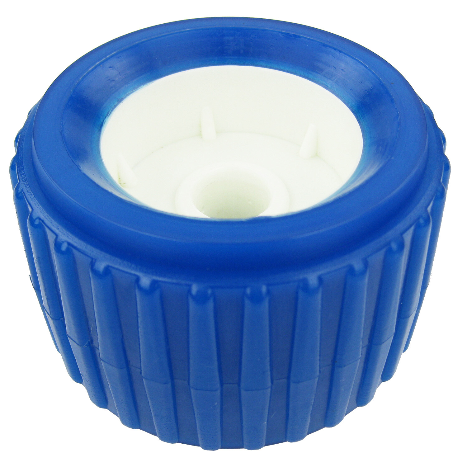 8PCS PP Boat Trailer Rollers Marine Ribbed Wobble Rollers 19MM Bore 110*75*19mm