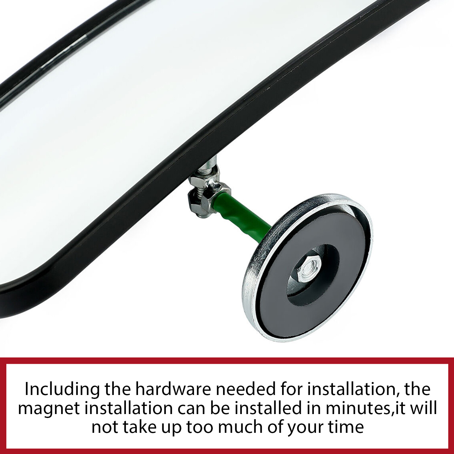 Magnetic Rearview Mirrors For John Deere Gehl Skid Steer Loader W/Convex Mirror