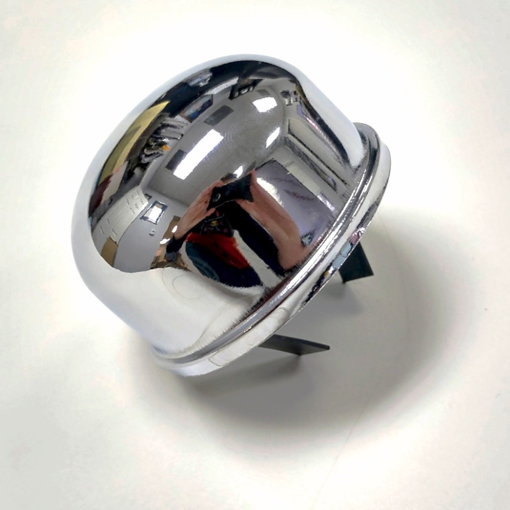Chrome Push-In Breather Oil Filer Cap Hot Rat Street Rod Muscle SBC 283 327 350