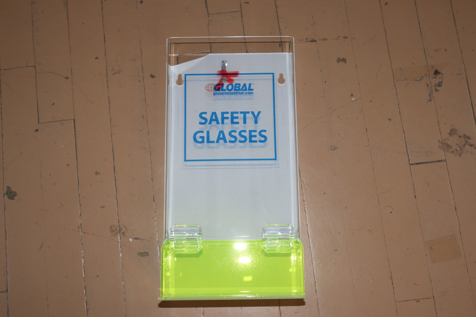 Global Industrial Acrylic Safety PPE Dispenser Clear