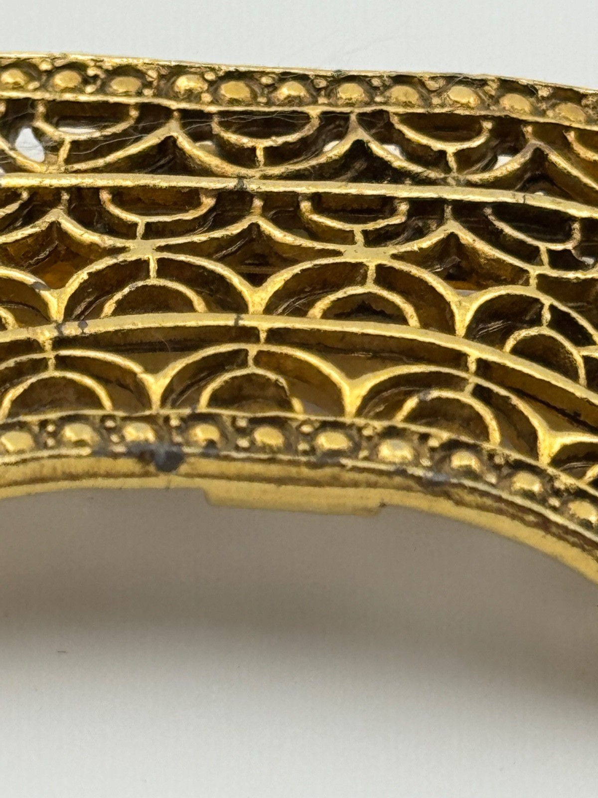 Vintage Musi Shoe Clips Gold Tone Signed