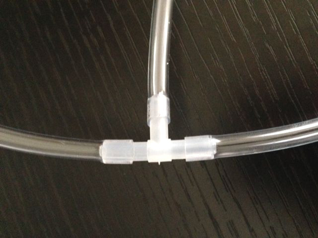 3 Way Air Line Aquarium T Valves & Control Air Flow Valve Kit Tubing Connectors.
