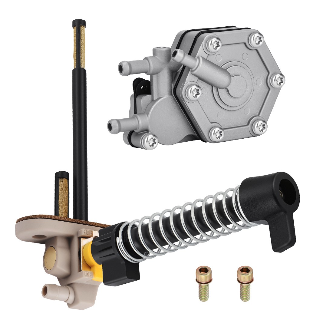 Fuel Pump & Fuel Valve Petcock For Polaris Magnum 425 95-98 Scrambler 500 97-01