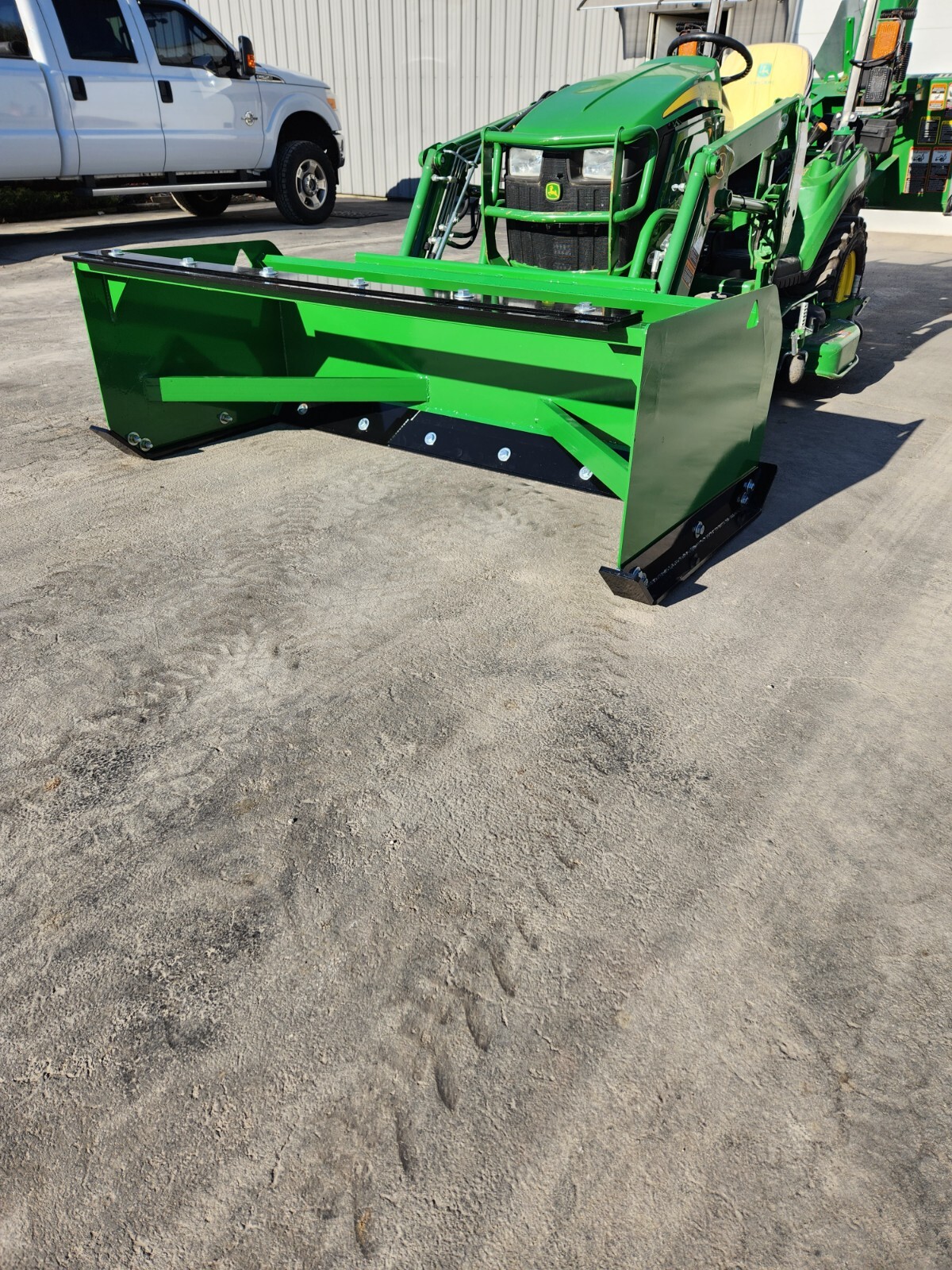 6' x 36" JDQA Snow Pusher Box Plow HD back drag John Deere Quick Attach Tractor