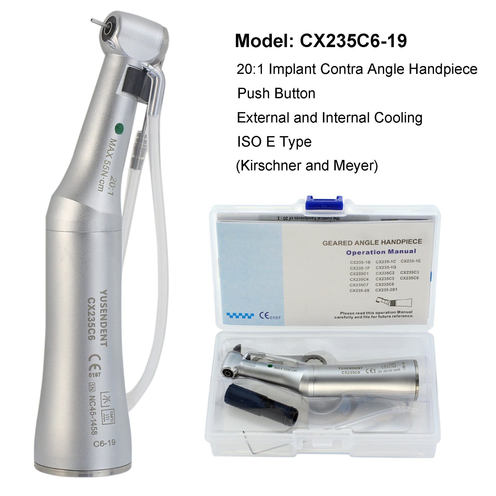 COXO Dental Implant Motor System 1:1 Surgical Handpiece 20:1 32:1 Contra Angle