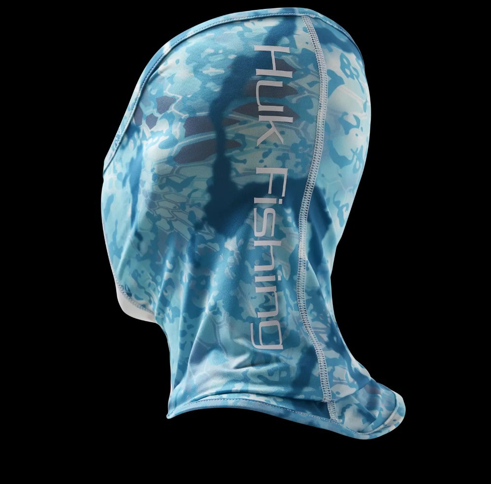HUK Neck Gaiter UPF 30+ Sun Protection Mens Kryptek Obskura Camo Shallows Blue