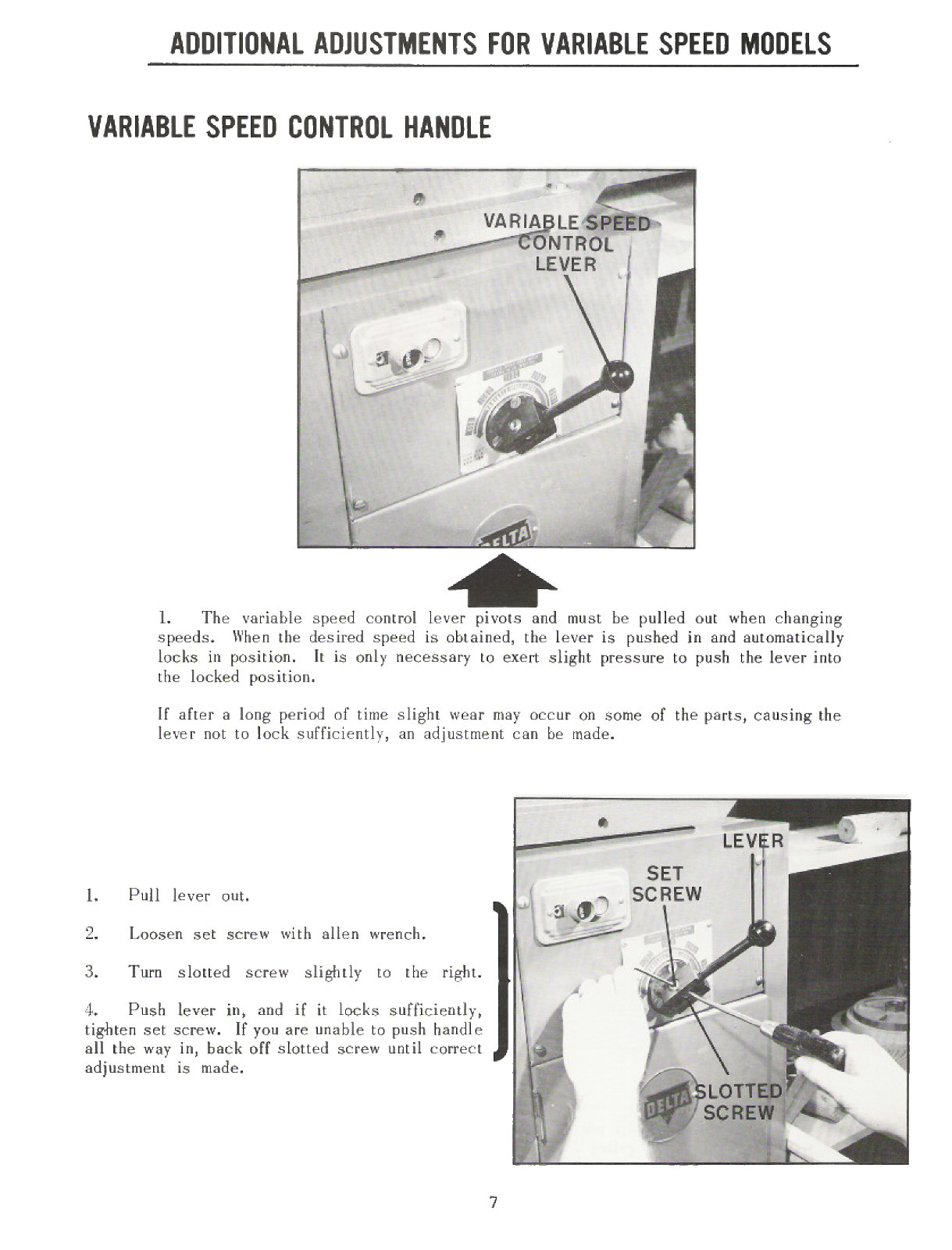Rockwell Delta Model 46-204 & others 12" Wood Lathe Vari & 4 Speed Manual #853