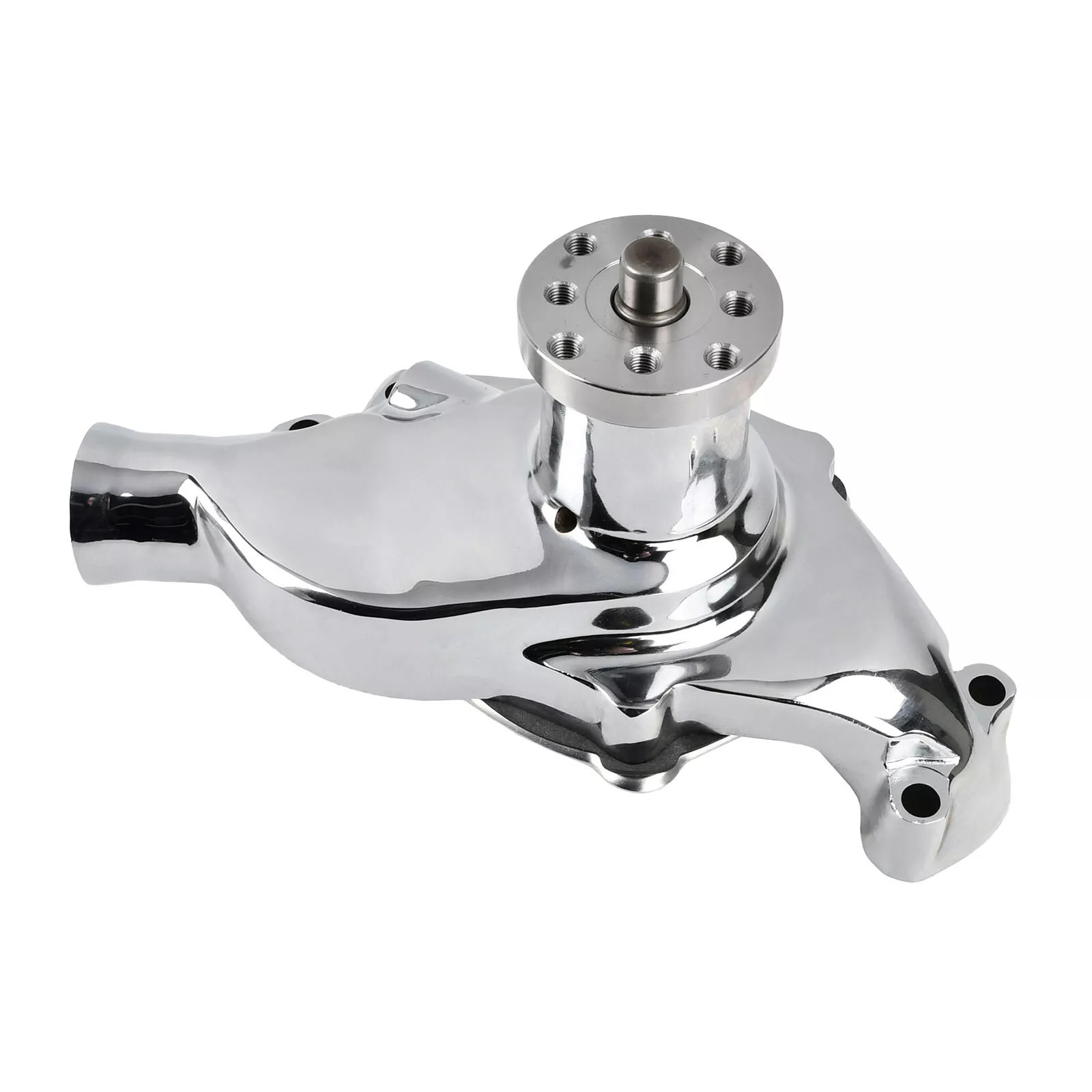 High Volume Chrome Short Water Pump For Small Block Chevy SBC 283 305 327 350