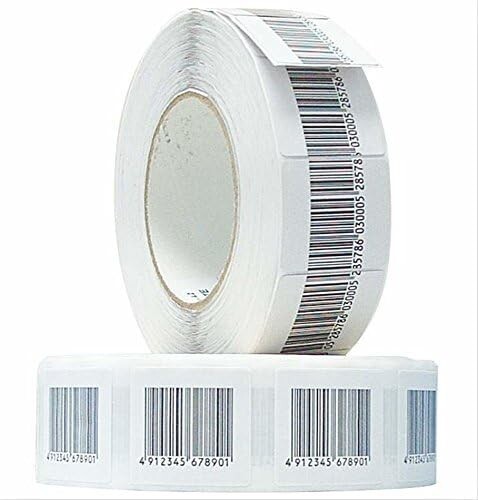 20000 PCS EAS CHECKPOINT BARCODE SOFT LABEL TAG 8.2 4 X 4 cm 1.57 X 1.57 inch