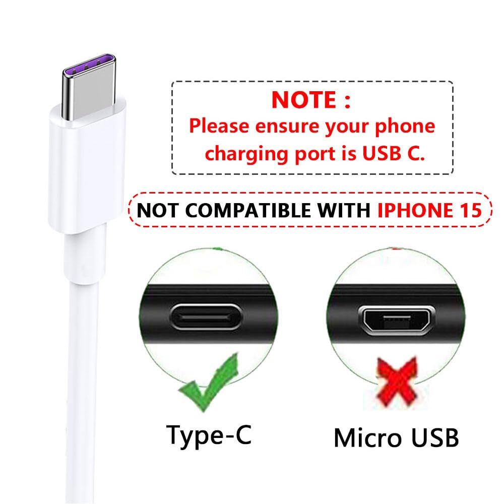 USB Type C Data Cable 5A Fast Charging USB-A to USB-C Charger lot Cord For Phone