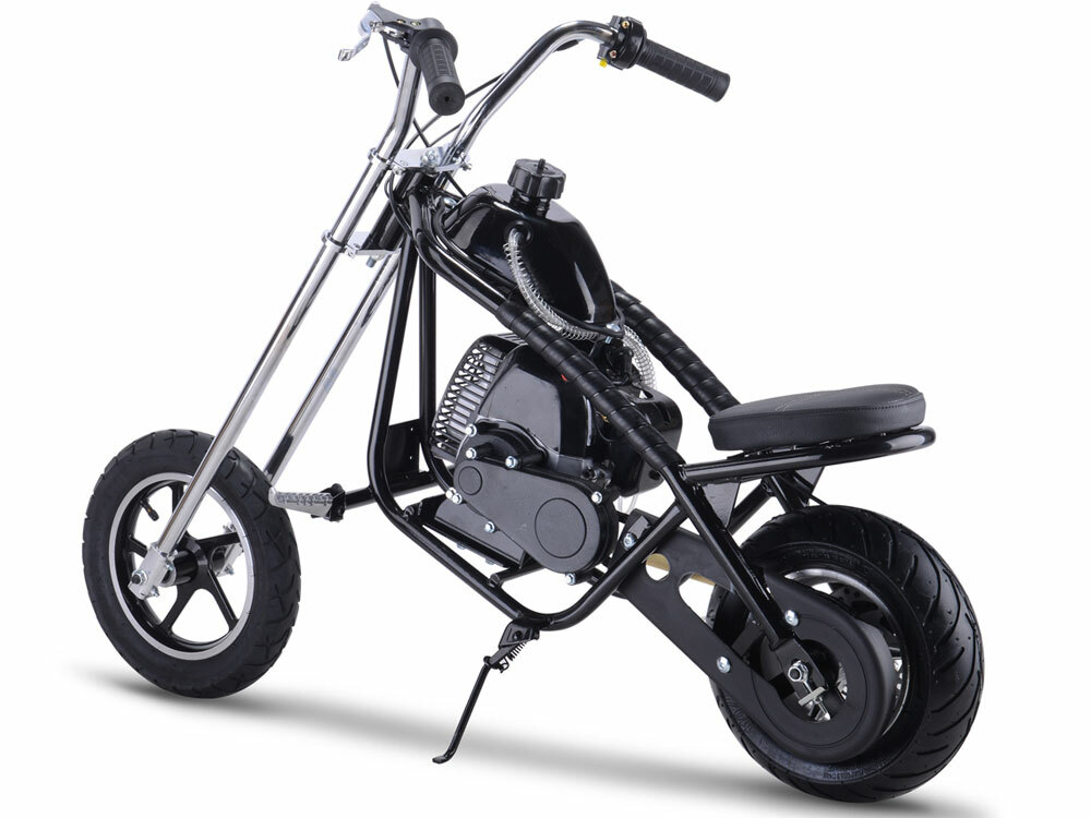 MotoTec 49cc Gas Powered Mini Chopper - 2 Stroke -BLUE or BLACK- NO CA SALES