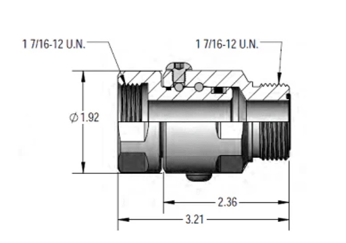 Heavy Duty Super Swivel SS16DBFFS16XMFS16 Female Face Seal FFS x Male Face Seal